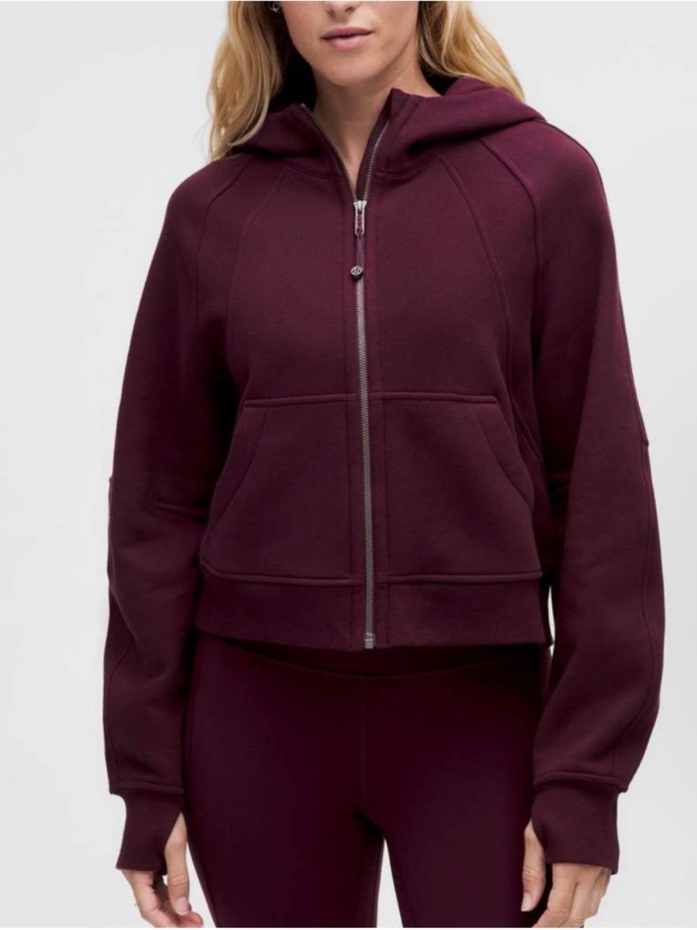Lululemon Scuba Oversized Full-
Zip Hoodie in Garnet
